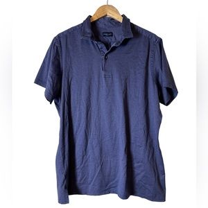 Proper Cloth Polo Shirt Short Sleeve Shirt Size XL Blue